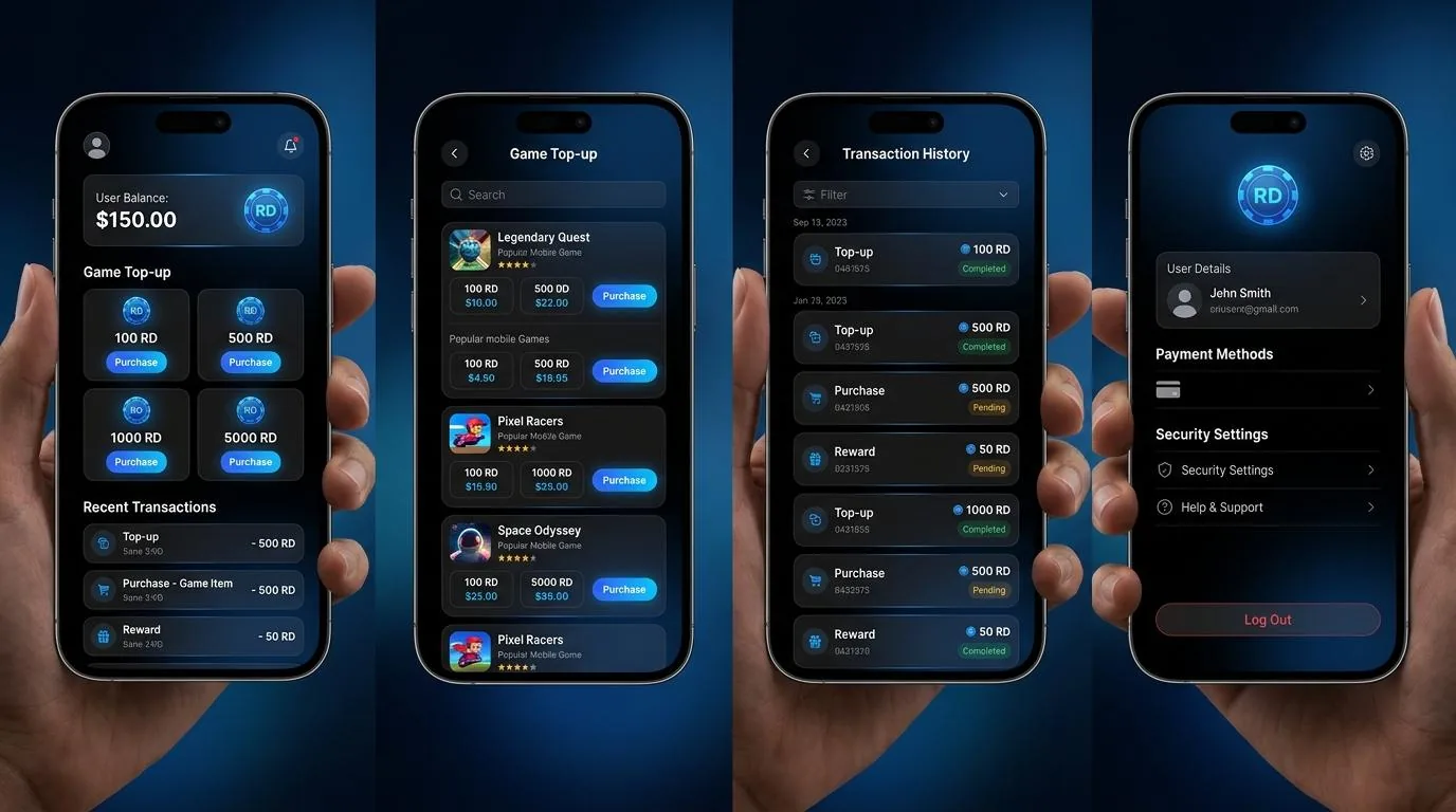 Domino RD Store Pro — top up Royal Dream chip gold RD instan